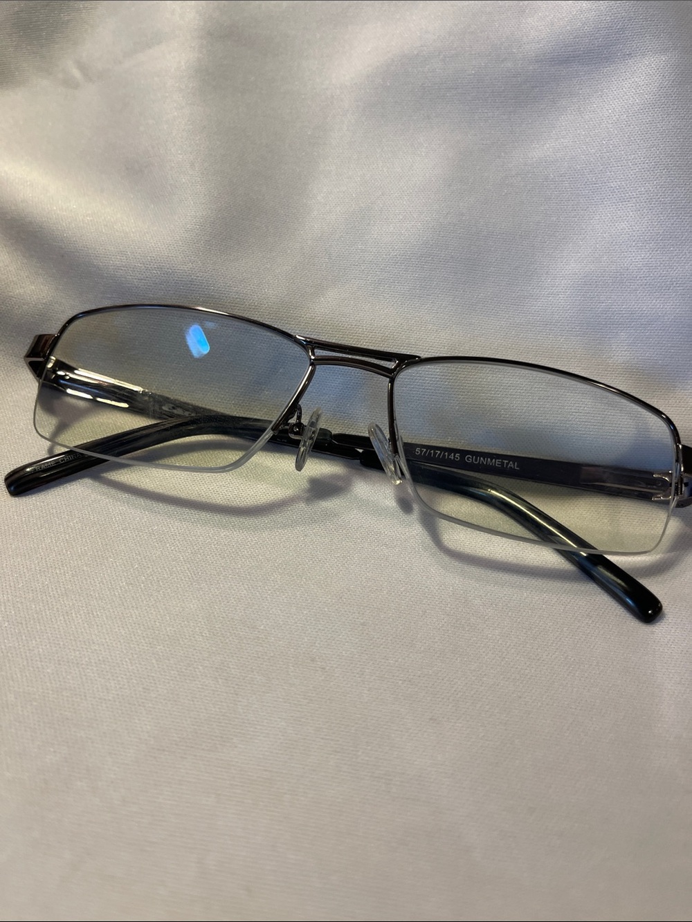 Esquire Gunmetal Rectangular Men’s Eyeglasses Frame - just add your own lenses!